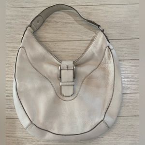 Cream Michael Kors Hobo Bag